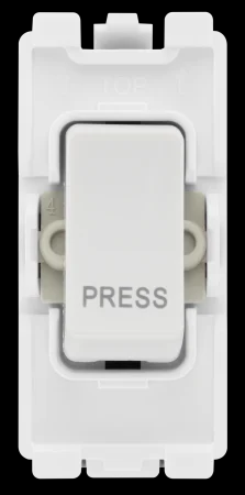 BG GRID 20AX SWITCH MODULE 1 WAY RETRACTIVE - 
