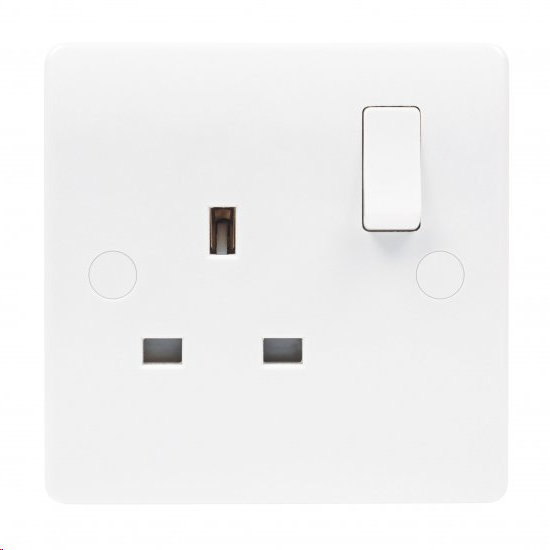 Median 13A 1G DP Switched Socket