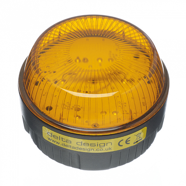 Europa Low Profile Xenon Beacon 10-100vDC 20-72V DC V AC AMBER