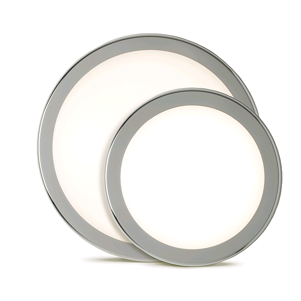 BG Decorative 14W LED Bulkhead 4000K c/w White & Chrome Bezels 220mm 