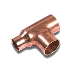 Copper Reducing Tee 28mm x 22mm x 28mm Endfeed 