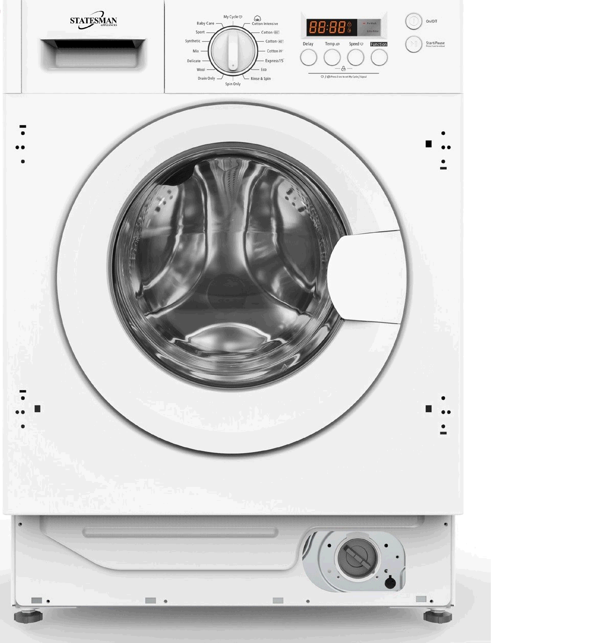 Statesman Built In Washing Machine 7KG 1400 Spin 2yr warranty