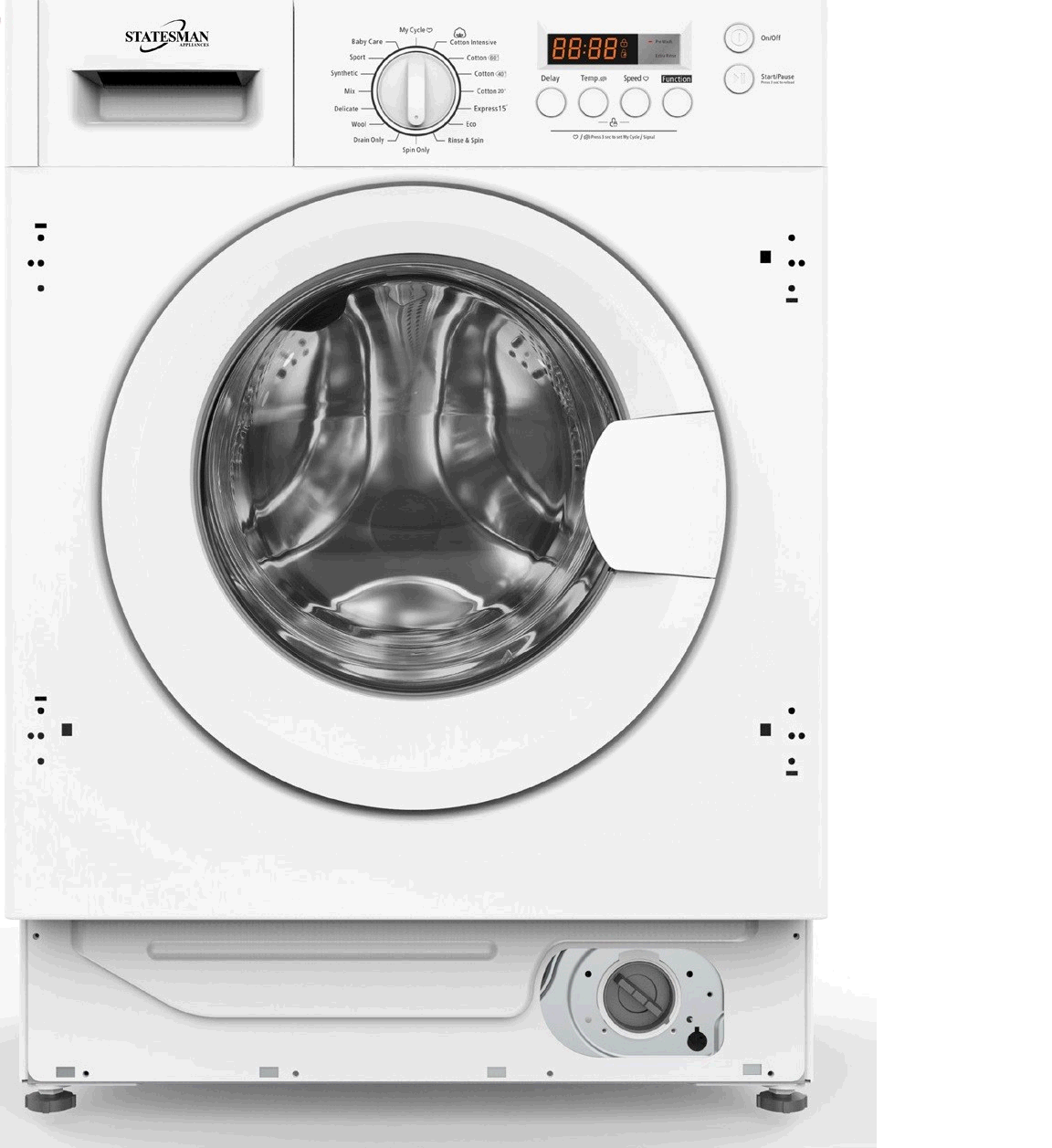 Statesman Built In Washing Machine 7kg 1400 Spin Speed 