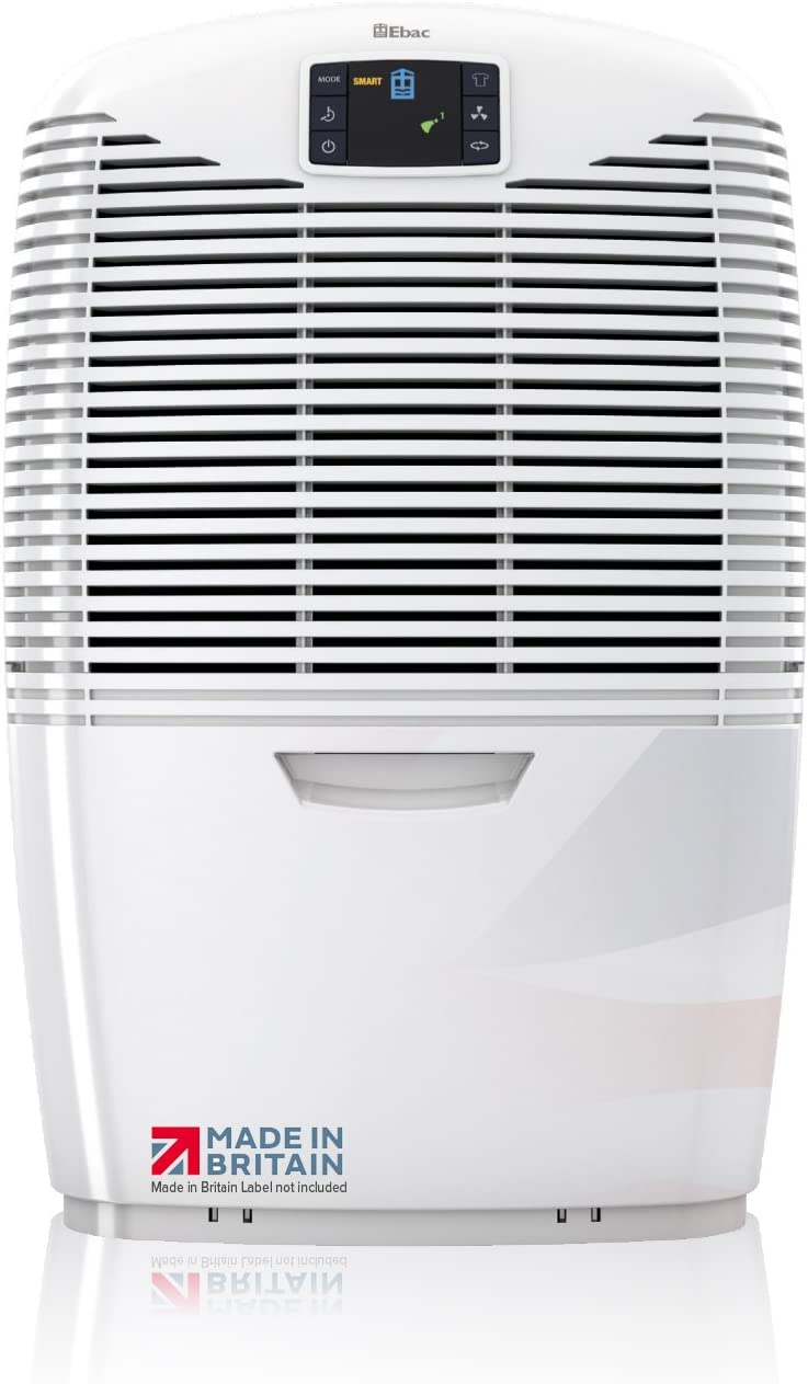Ebac 3850E Dehumidifier Most Powerful 21 Litre Dehumidifier for Condensation, Damp and Mould with Smart Auto-Function, ?Air Purification and Laundry Drying Modes, Free 2 Year Warranty