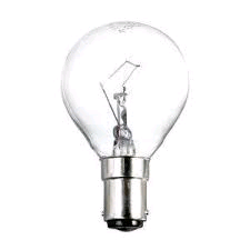Lamp Round 45mm SBC 60w Clear Golf