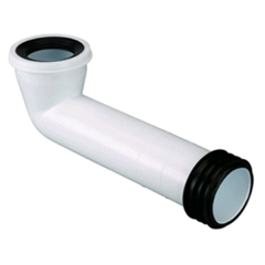 Polypipe Kwickfit Pan Connector Long 90° 4