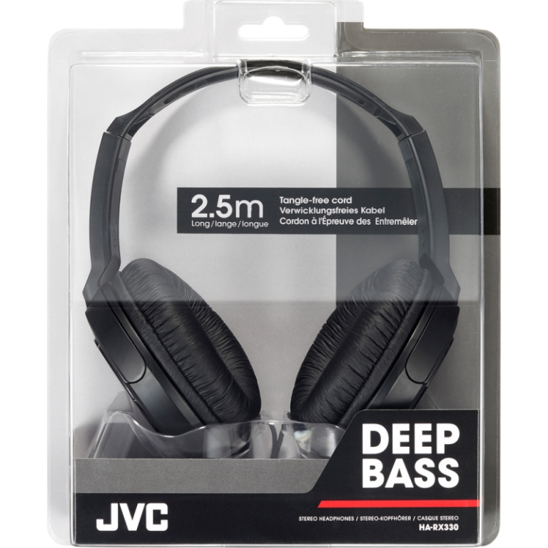 JVC Bass Headphones Black 