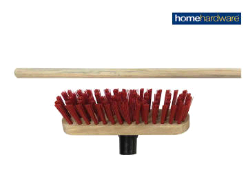 Home Hardware Red PVC Deck Scrubbing Brush 225mm & Handle 