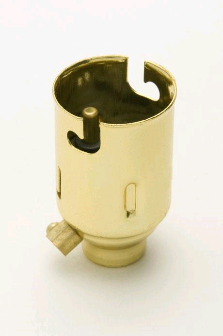 Jeani BC Brass 10mm Entry Candle Type Lampholder 