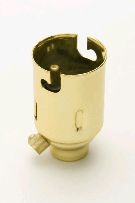 Jeani BC Brass 10mm Entry Candle Type Lampholder