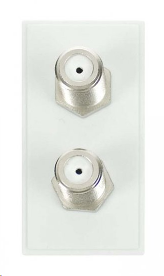 Click Double Female Satellite Module White 