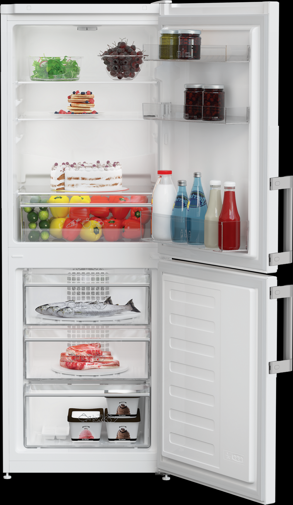 Blomberg KGM4524 54cm 50/50 Frost Free Fridge Freezer - White