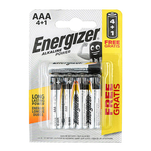 Energizer Battery 1.5V AAA  4 + 1 Pack S9534 