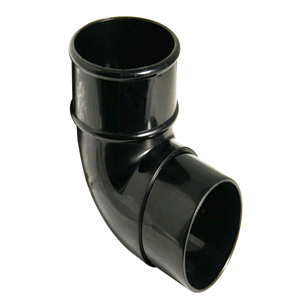 Floplast 68mm Downpipe Offset Bend in Black