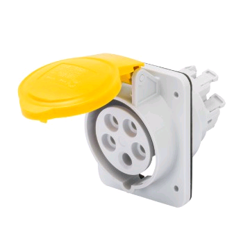 Gewiss 16a 110v 2P + E Flush Mounted Socket 