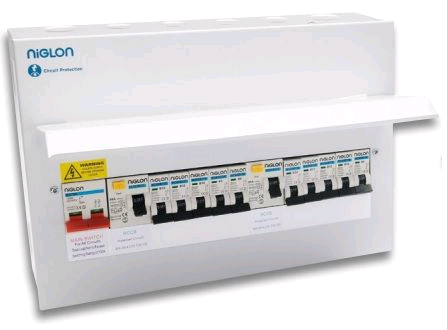 Niglon Metal 17th 5 + 5 Loaded Distribution Board