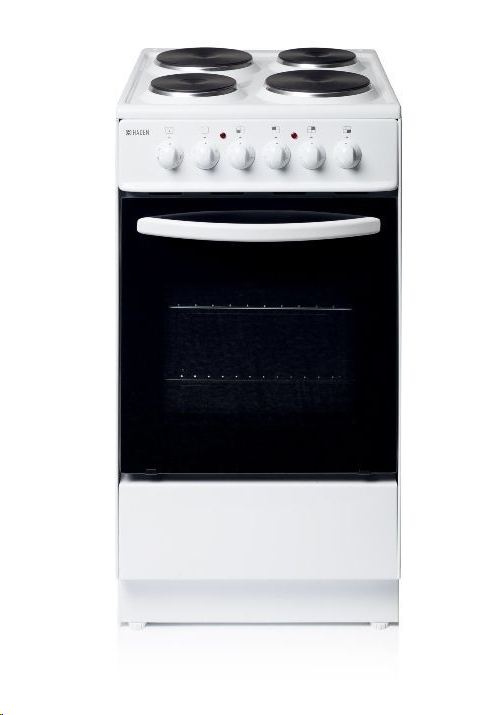 Haden HES50W Single Oven & Solid Plate Electric Cooker 50cm 