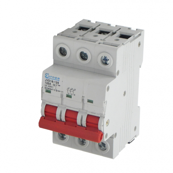 Europa 125A 3 Pole Mainswitch / Isolator 