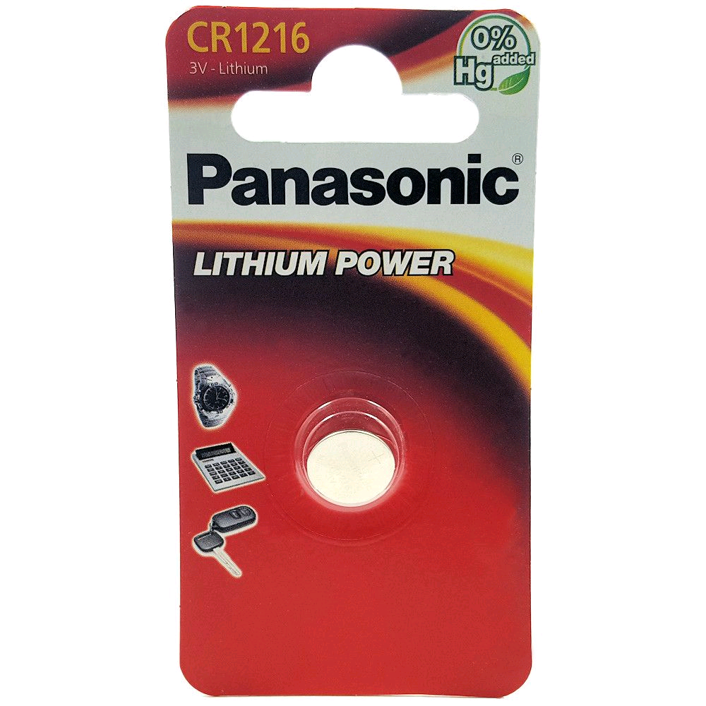 Panasonic Button Cell Battery Lithium 3V CR1216