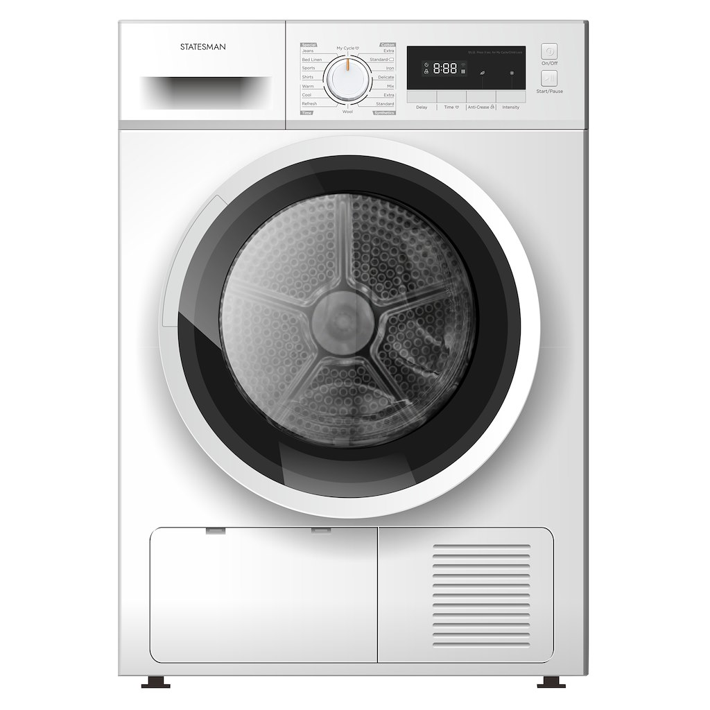 Statesman TCM08W Condenser Tumble Dryer 8kg White