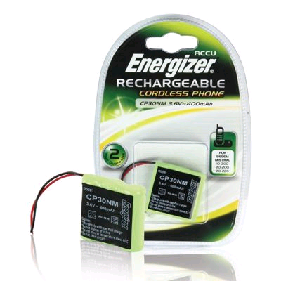 Energizer Cordless Telephone Battery Pack 3.6V 280mAH 