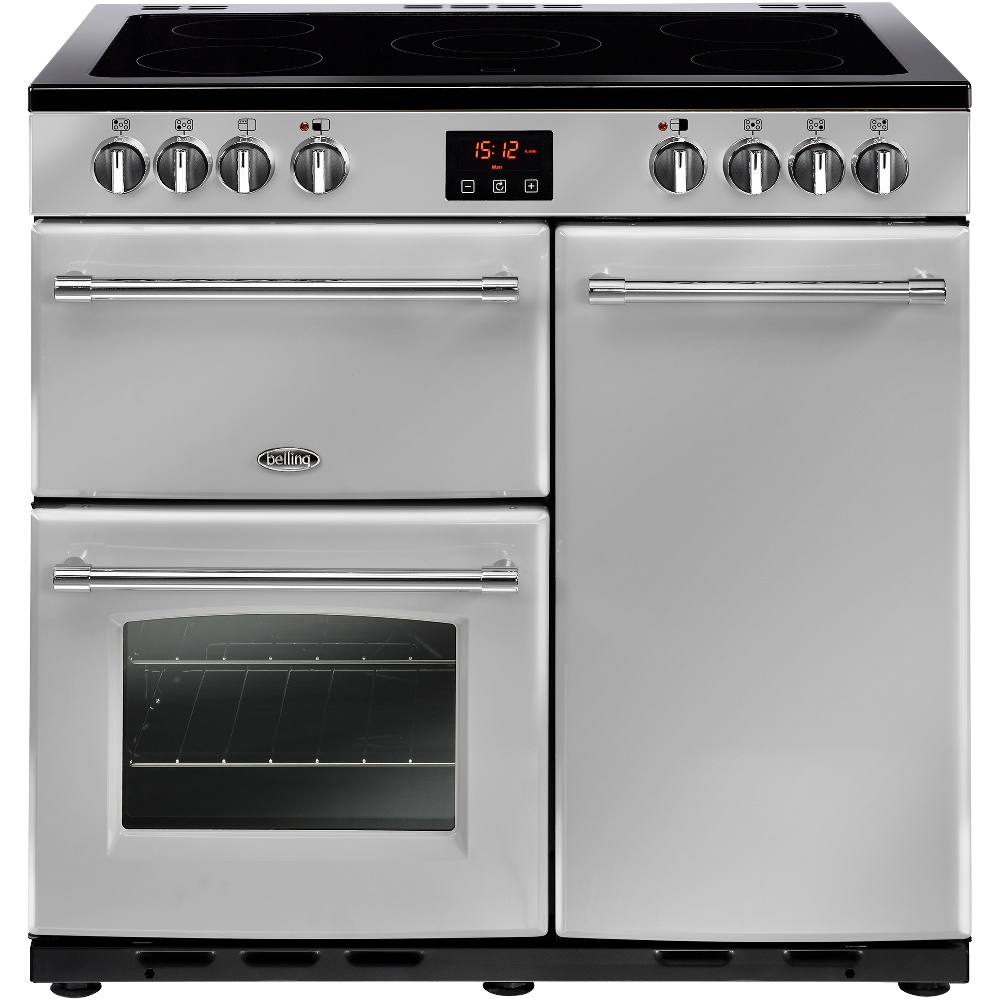 Belling Farmhouse 90E Ceramic Cooker 90E 444444125 Silver