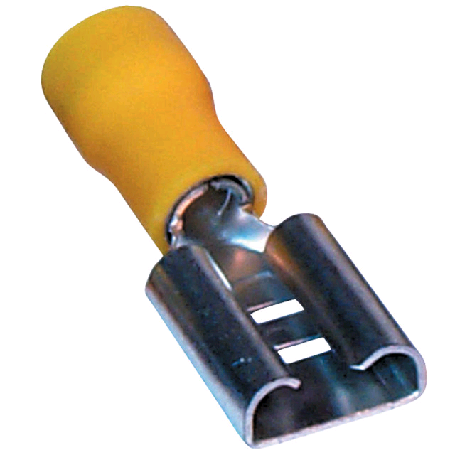 Niglon Yellow Push on Female Crimp (Pack 100)