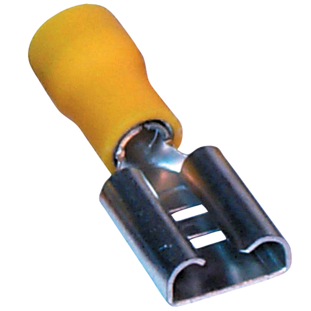 Niglon Yellow Push on Female Crimp (Pack 100) 