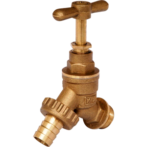 Copper Bib Tap 1/2" Double Check 