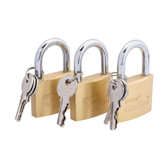 Draper 3 x 40mm Padlock Set