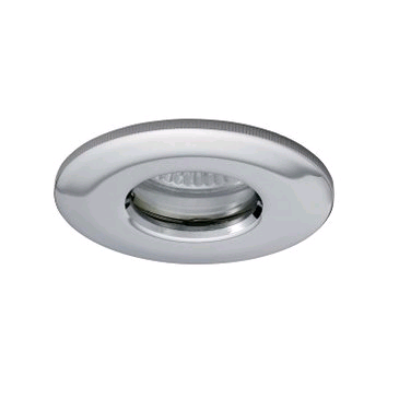 JCC Fireguard IP65 GU10 50W Showerlight Downlight Brushed Nickel 