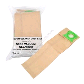 Sebo X C Series, Professional G Series Compatible Dust Bag Paper 10pk