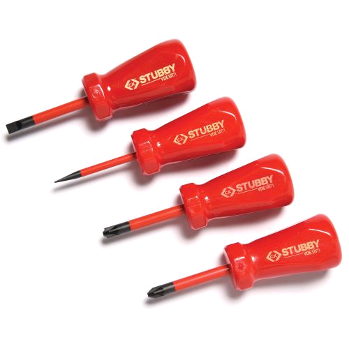 CK Stubby VDE Slim Screwdriver Set of 4