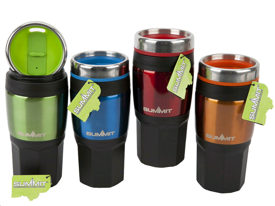 Summit 7031166 Insulated Drinks Mug 475ML Assorted Colours 