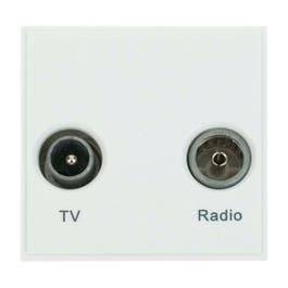 Median 50 x 50mm TV Outlet TV/FM Radio Diplexer