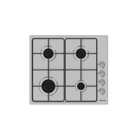 Hisense GM642XSUK Gas 4 Burner Hob LPG Jets included in Stainless Steel 