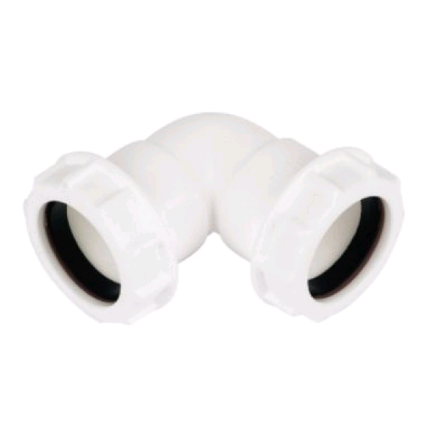 FloPlast Unicom Compression Waste 32mm 90deg Bend 