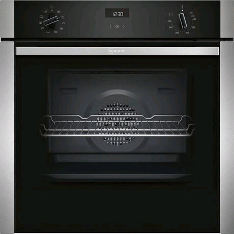 Neff Built-In Electric Single Oven in Stainless Steel c/w Slide & Hide Door