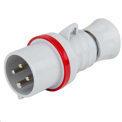 Gewiss 16a 415v 3P + E Plug IP44/IP54 Commando Industrial Plug