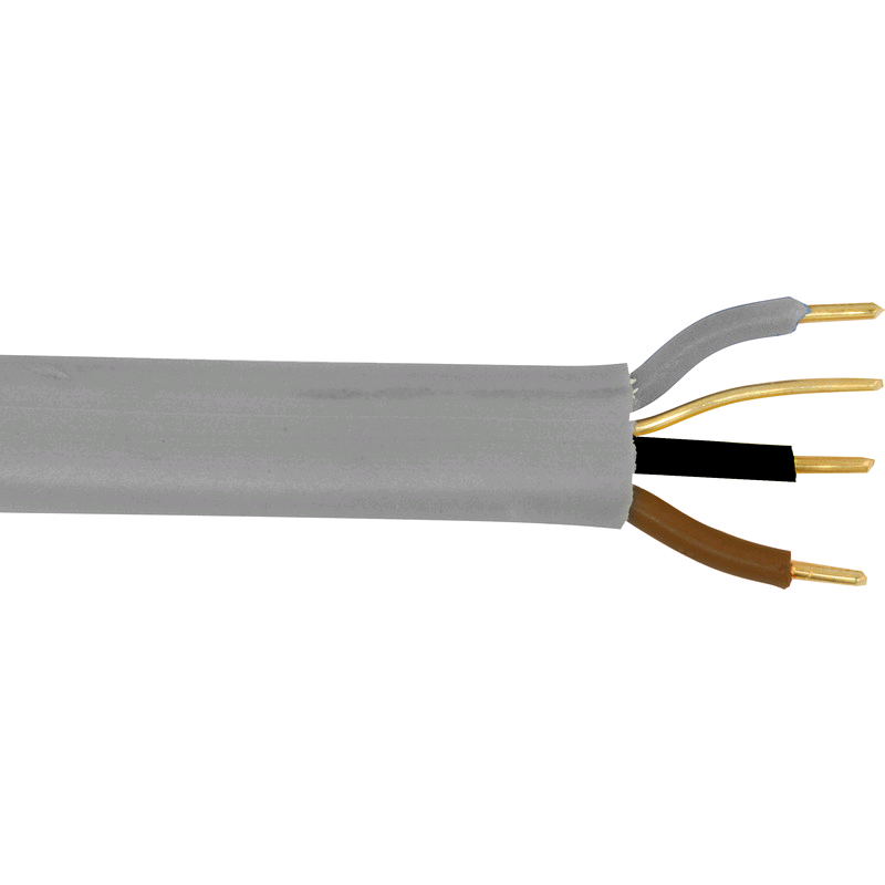 Cable 3Core & Earth 1.5mm Grey (per mtr)