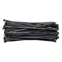 Niglon Cable Ties 100 x 2.5mm 4" Black (Pack of 100) 