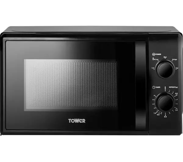 Tower Manual Microwave 20ltr 700w in Black 