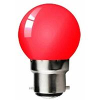 Bell 1W BC LED Outside Coloured 110/240V GLS Red