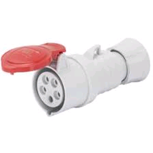 Gewiss 32a 415V 3P + N + E Inline Socket IP44