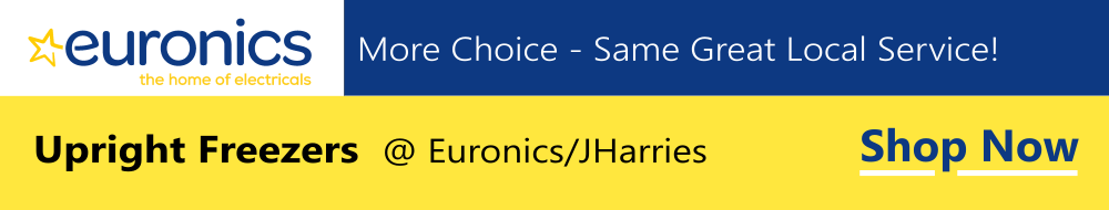 Euronics upright freezers